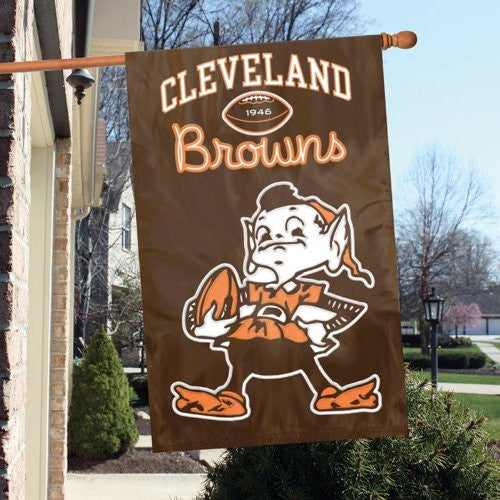 Cleveland Browns Applique Banner Flag (44" x 28")