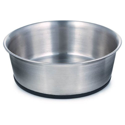 Proselect Stainless Steel Bowls with Rubber Base - 30 oz