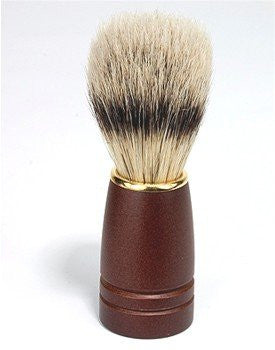 Natural Bristle Shave Brush - Dark