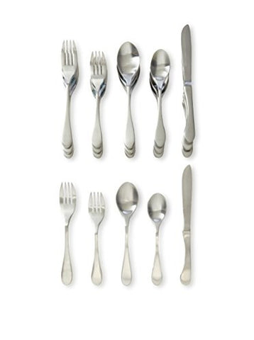 18/0 Stainless Steel 20-Piece Place Setting Matte