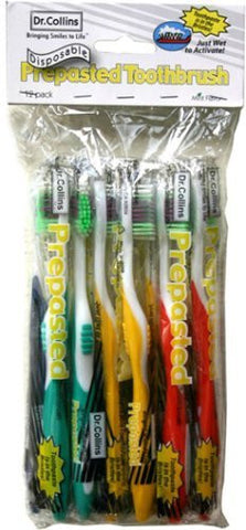 Prepasted Toothbrush - 6 Pack