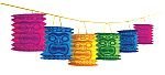 Tiki Island Lantern 12' Garland - Multicolor