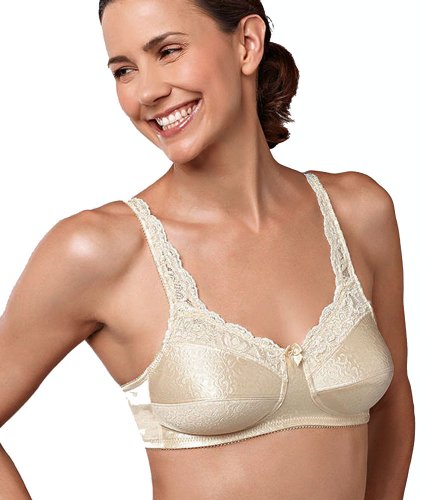 Annabel Soft Cup Wire Free Bra - Pearl Beige, 40B