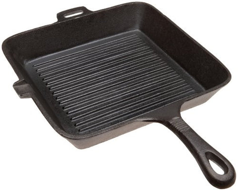101/2"x13/4"square grill pan w/ assist hdle