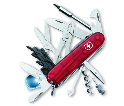 Victorinox Original Swiss Army Knives CyberTool Lite Ruby Trans.