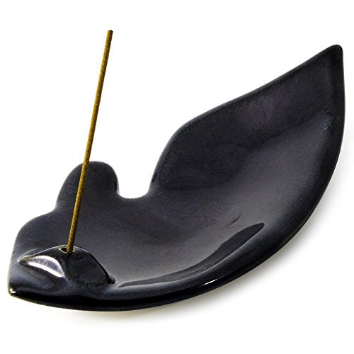 Obsidian Leaf-shaped Holder