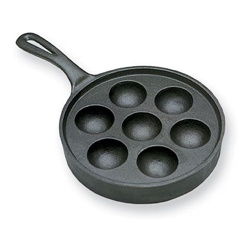 Aebleskiver Pan, Cast Iron - Round, 7-cup