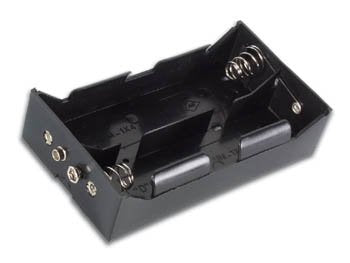 Battery Holder for 4 x D-Cell (With Snap Terminals)