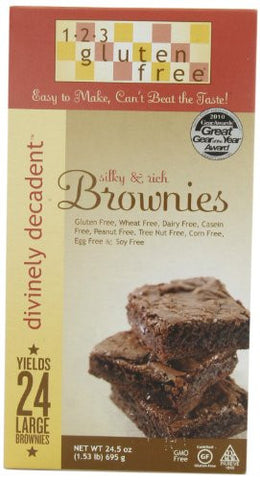 123 Gluten Free Divinely Decadent Brownie Mix, Gluten Free 24.5 OZ