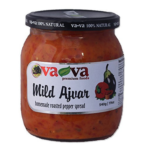 VA-VA Home Made Ajvar Mild Roasted Pepper Spread 540g/19oz