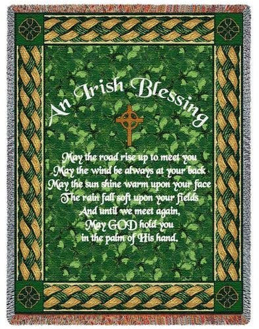 Irish Blessing Blanket- 70 x 53