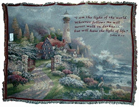 Coastal Splendor With Scripture Blanket - 70x54