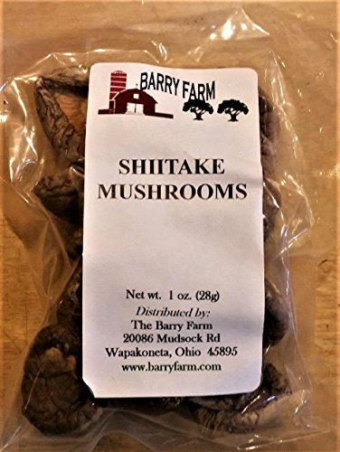 Shiitake Mushrooms Air Dried, Whole caps 1 oz