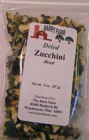 Zucchini 
Cut & Quartered Freeze dried 1 oz