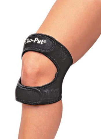 Cho-Pat Dual Action Knee Strap - Black / Medium (14"-16")
