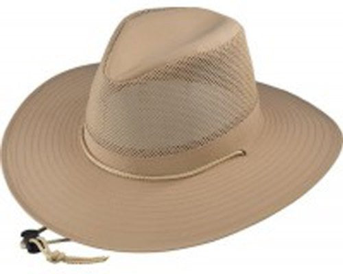 Aussie Crushable - SPF 50+ Fabric w/ Mesh,3 in Brim & Cool Max Sweat, Olive, XX-Large