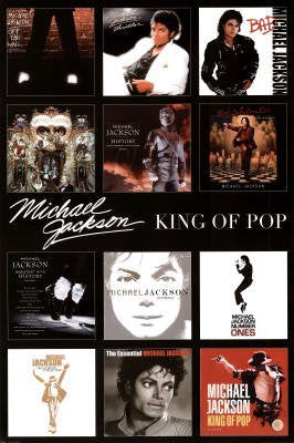 Michael Jackson Album Covers Poster Art Print