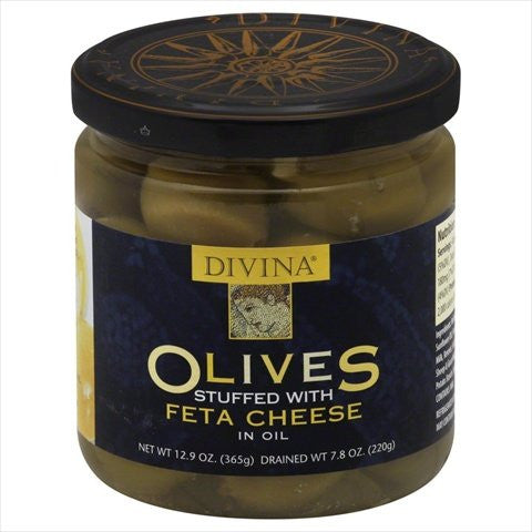 Olives Stuffed, Green w/Feta Cheese - 7.8 oz
