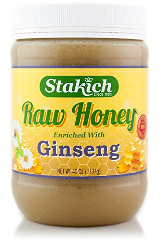 40oz ginseng enriched raw honey