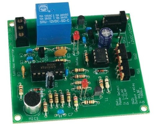 Clap On/Off Switch, 3.1 x 2.9 x 0.9"