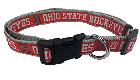 Pets First College Ohio State University Buckeyes Dog Collar, Large