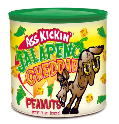 AK Jalapeno/Cheddar Peanuts 3Lb. can