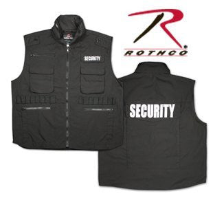 Black Security Ranger Vest - 2XL