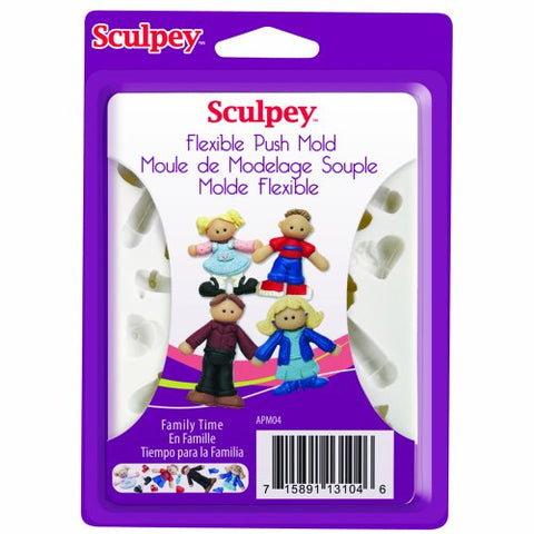 Sculpey Flexible Push Mold Family Time