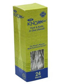 Clear Plastic Knorks 24/box
