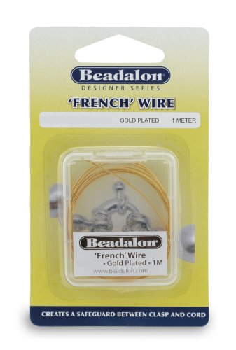 French Wire, 0.6 mm (,024 in), Gold Color, 1 m