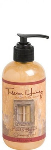 Tuscan Honey
Hand and Shower
Cleansing Gel 8oz