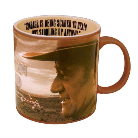 John Wayne "Courage" 20 oz. Ceramic Mug, 5.5"x4"x4"