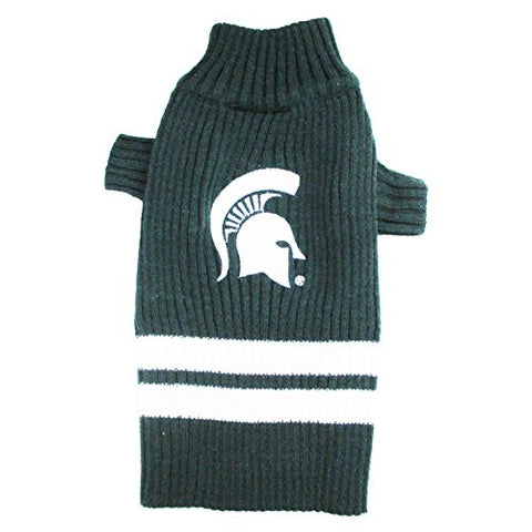 Michigan State Spartans Dog Sweater, medium