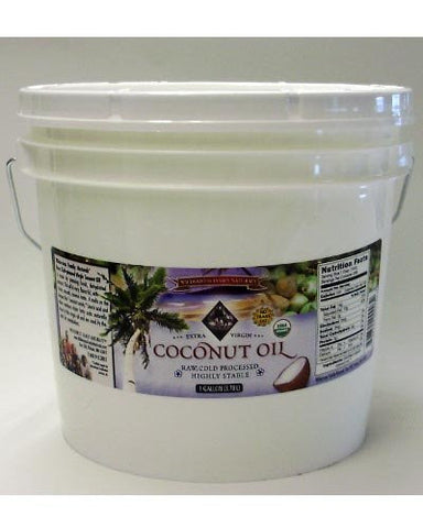 Coconut Oil, Virgin, Cold Pressed, Certified Organic, 1 gallon