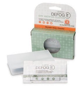 Clarity Defog It Tear-And-Go Packaging Anti Fog Cloths 3-Pack