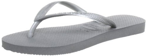 Havaianas Slim Grey/Silver Womens Flip-Flops US Size 6/7