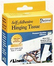 Mounting/Hinging Tissue, Self Adhesive 1" X 98'