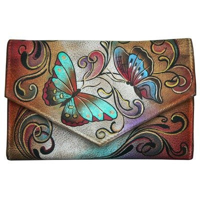 Henna Butterfly CheckBook Wallet