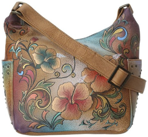 Henna Floral Hobo with Side Pockets