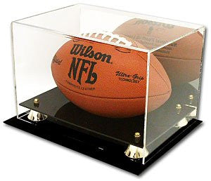 Football Display Case, with Mirrored Background
