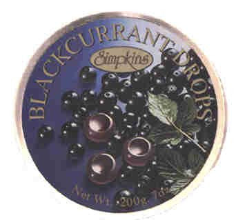 Simpkins Blackcurrant Drops 7oz