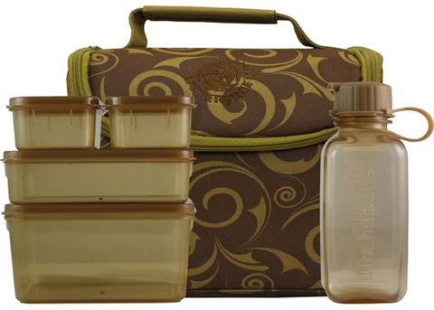 Lunchopolis - Brown (w/BPA-free containers)