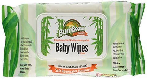 Bum Boosa Bamboo Baby Wipes, one pack of  80