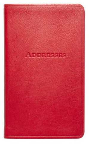 Graphic Image Pocket Address Book - Red 3" x 5"