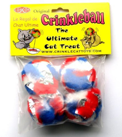 Mini Crinkle Ball Pack of 4