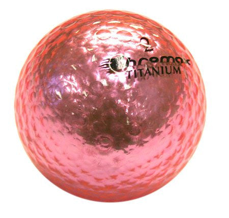 Chromax Metallic Golf Balls - tube of 3 - Pink