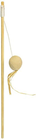 Catit Eco Terra Natural Linen Toy - Ball on a Stick