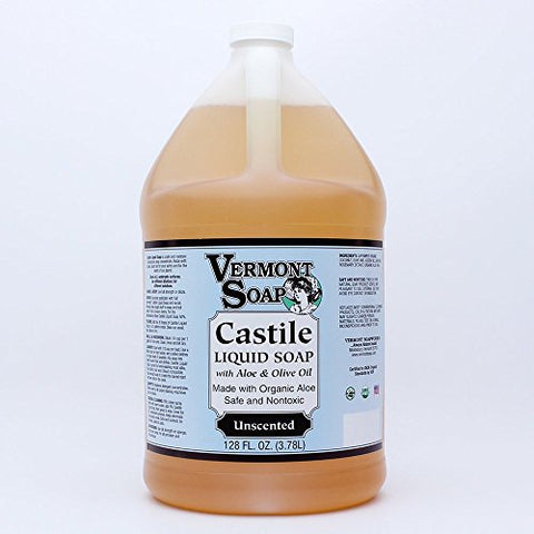 Aloe Castile Liquid Soap Unscented 128oz