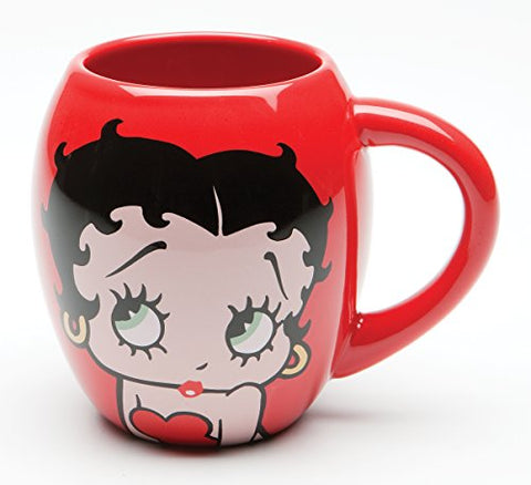 Betty Boop Red 18 oz. Ceramic Mug, Red 5.5" x 4" x 4.5" (not in pricelist)