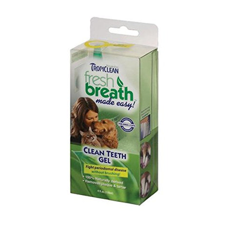 TropiClean Fresh Breath Clean Teeth Gel 4 Oz